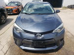 2015 Toyota Corolla L Blue vin: 5YFBURHE2FP231420