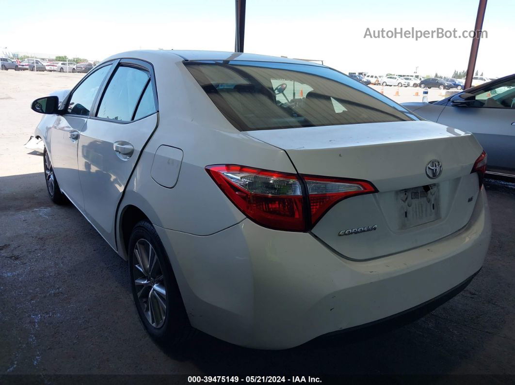 2015 Toyota Corolla Le Plus White vin: 5YFBURHE2FP253904