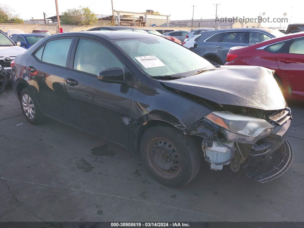 2015 Toyota Corolla L Black vin: 5YFBURHE2FP269150