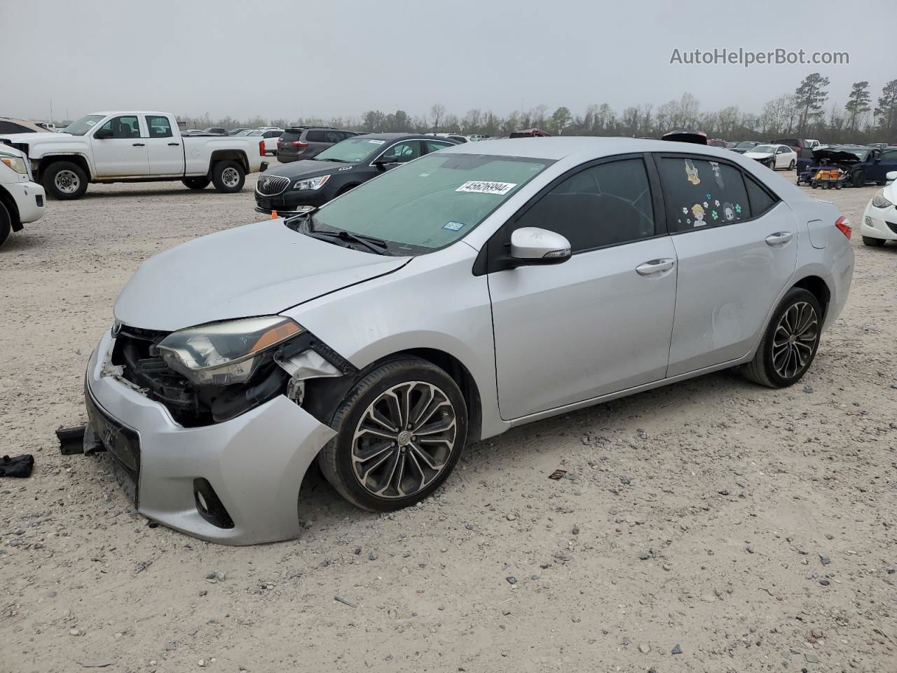 2015 Toyota Corolla L Silver vin: 5YFBURHE2FP294209