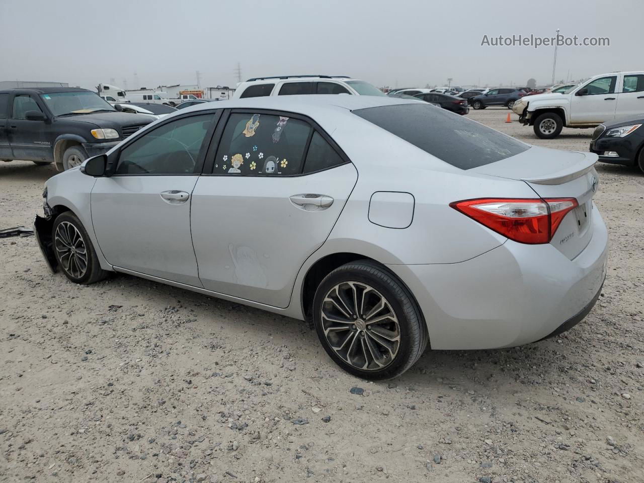 2015 Toyota Corolla L Silver vin: 5YFBURHE2FP294209