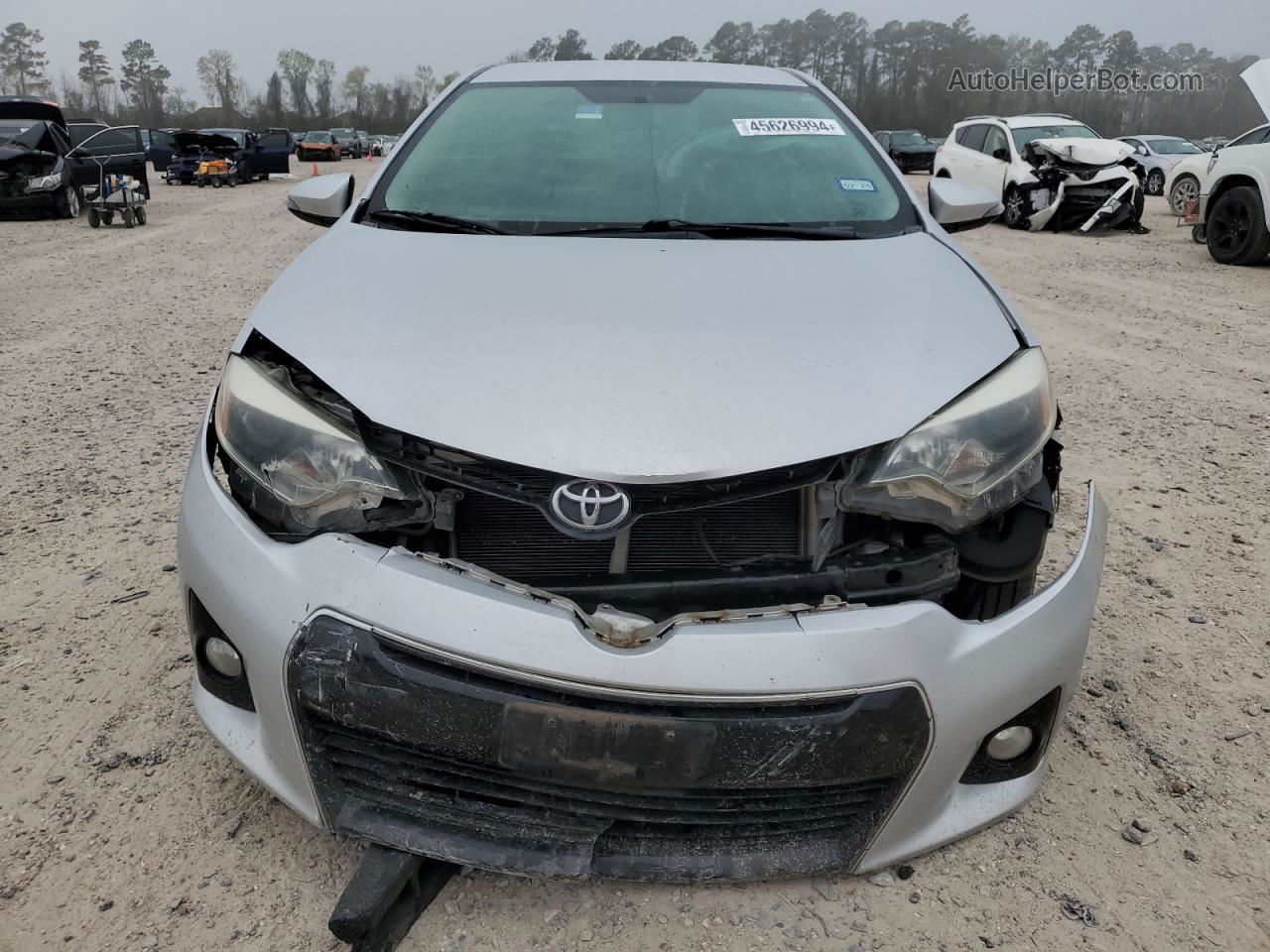 2015 Toyota Corolla L Silver vin: 5YFBURHE2FP294209