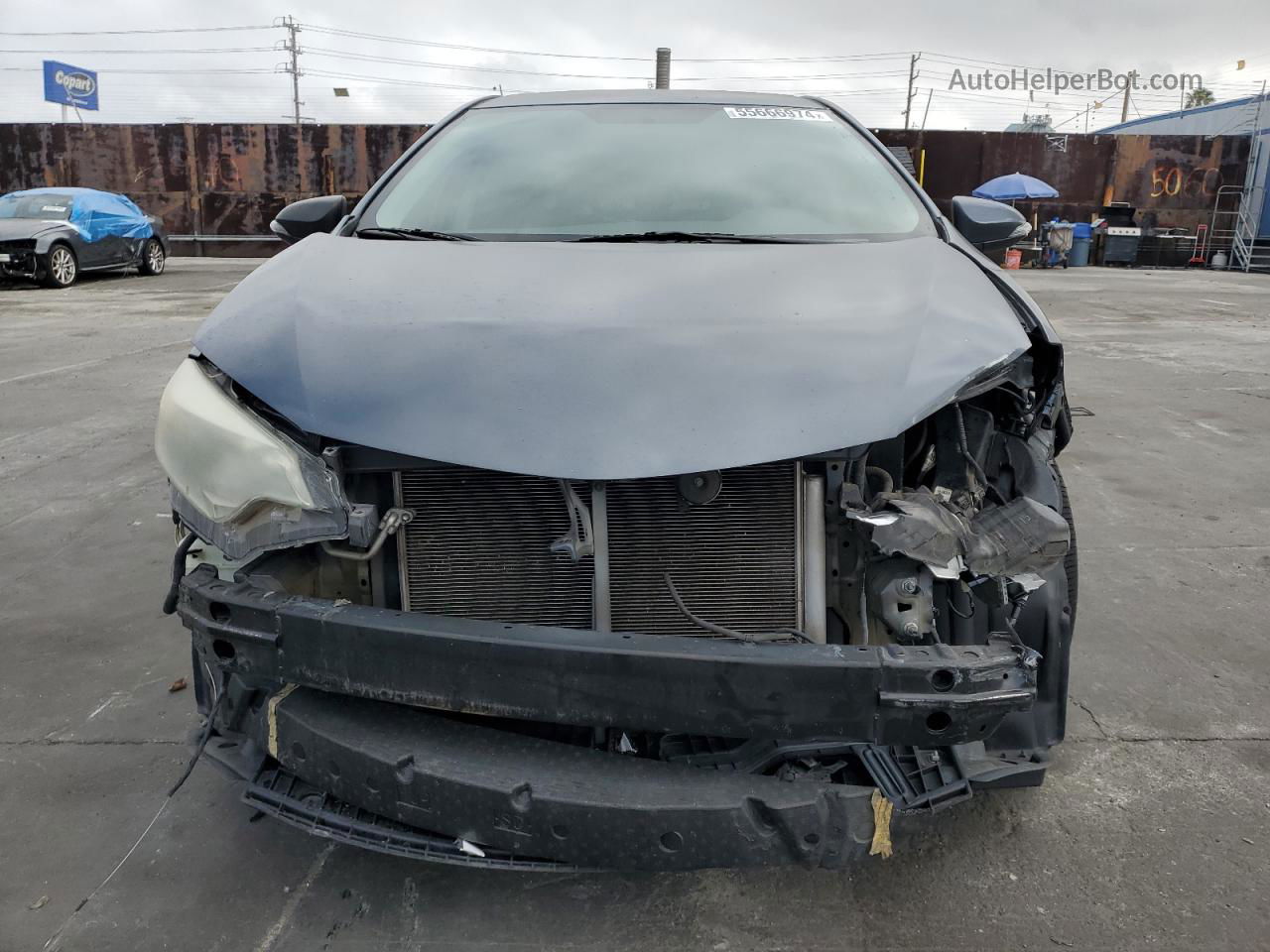 2015 Toyota Corolla L Blue vin: 5YFBURHE2FP313647