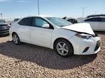 2015 Toyota Corolla L White vin: 5YFBURHE2FP330237