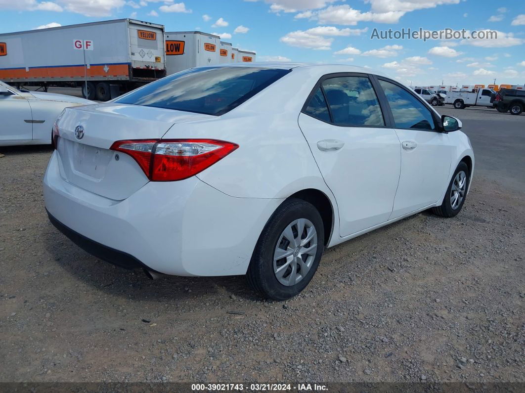 2015 Toyota Corolla L White vin: 5YFBURHE2FP332120