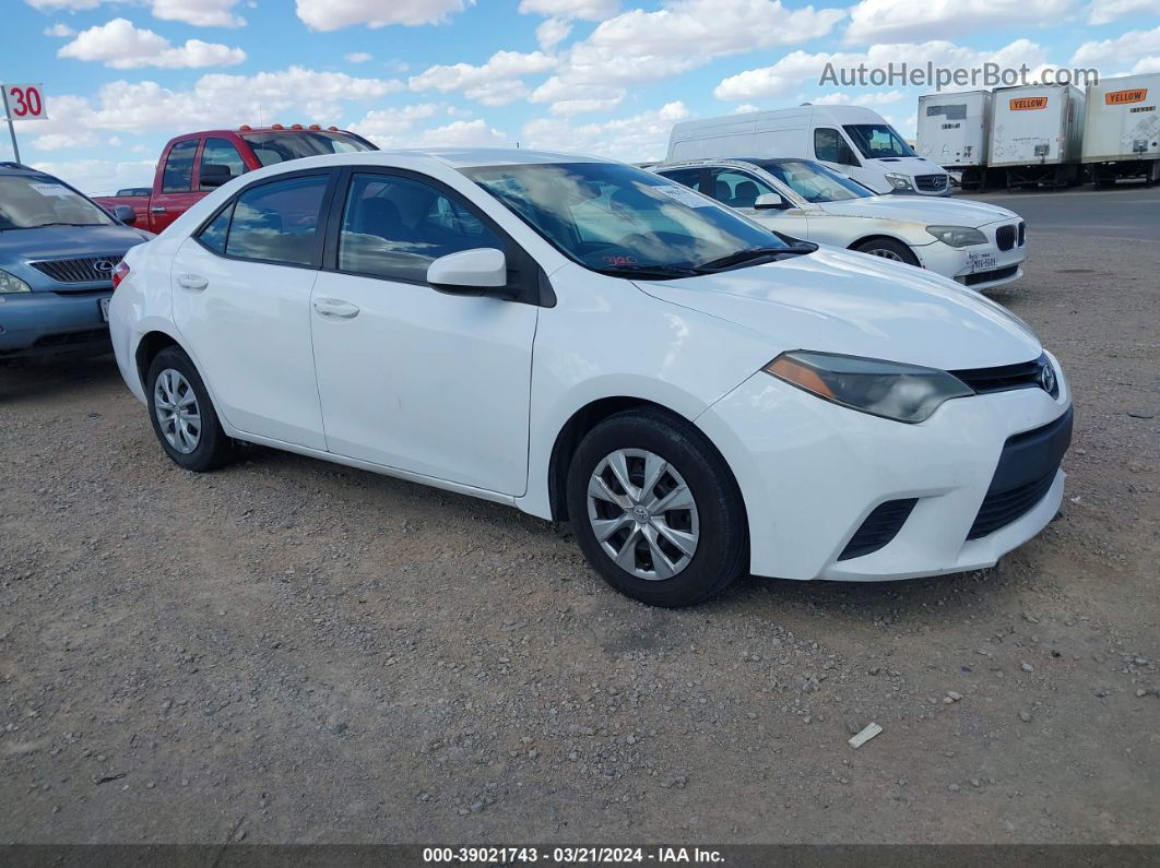 2015 Toyota Corolla L White vin: 5YFBURHE2FP332120