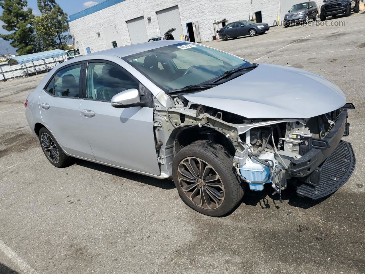 2015 Toyota Corolla L Silver vin: 5YFBURHE2FP341447