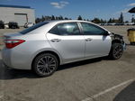 2015 Toyota Corolla L Silver vin: 5YFBURHE2FP341447