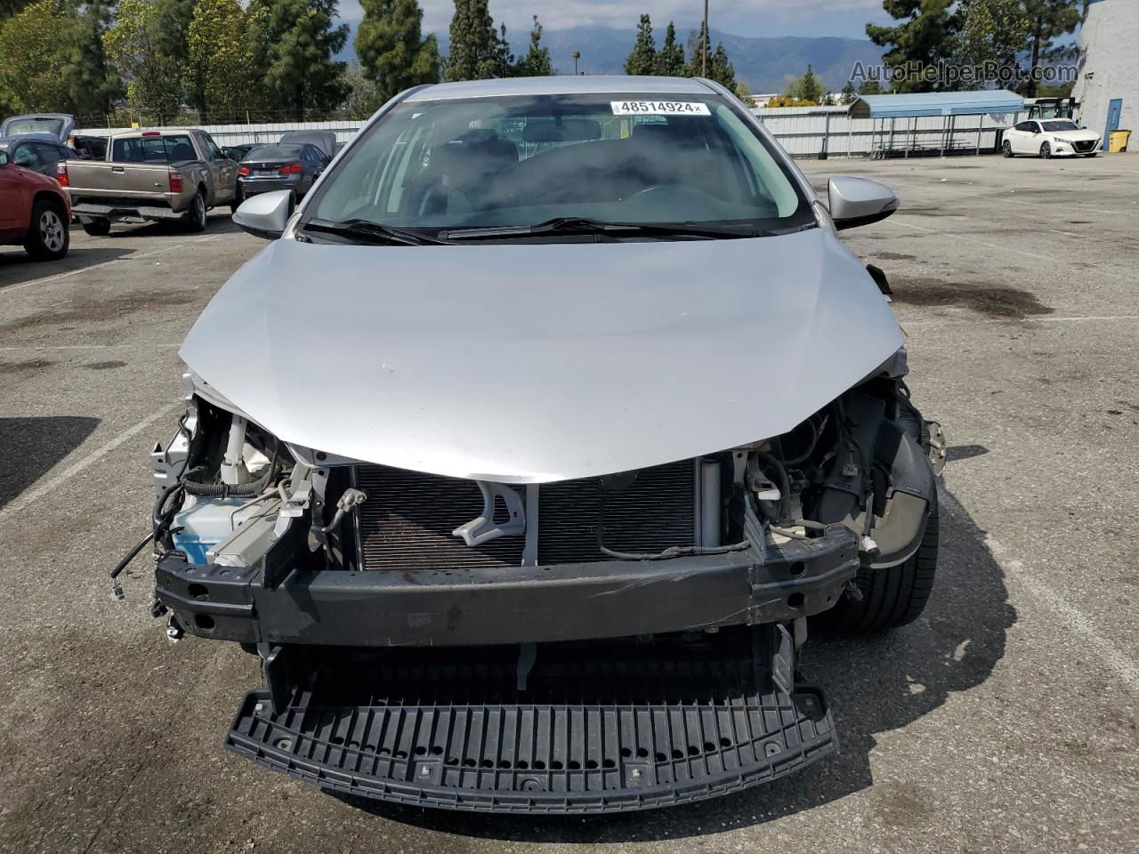 2015 Toyota Corolla L Silver vin: 5YFBURHE2FP341447