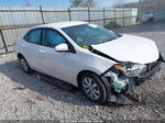 2016 Toyota Corolla Le White vin: 5YFBURHE2GP367483