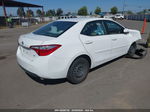 2016 Toyota Corolla Le White vin: 5YFBURHE2GP382730