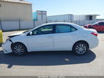 2016 Toyota Corolla Le White vin: 5YFBURHE2GP382730