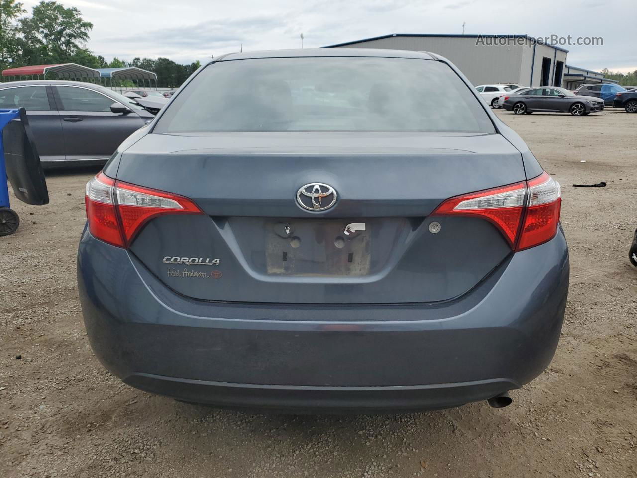 2016 Toyota Corolla L Blue vin: 5YFBURHE2GP462285