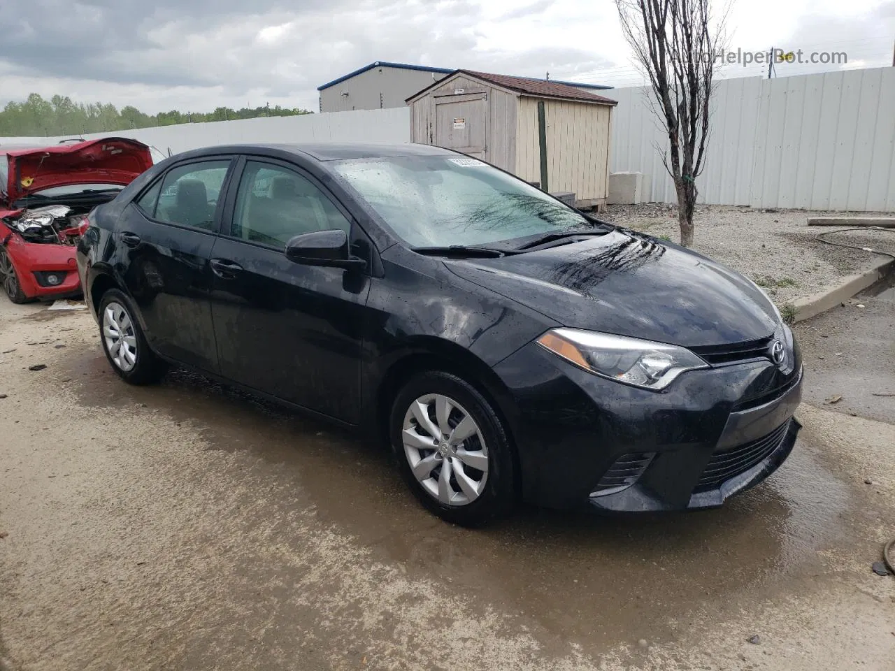 2016 Toyota Corolla L Black vin: 5YFBURHE2GP484769