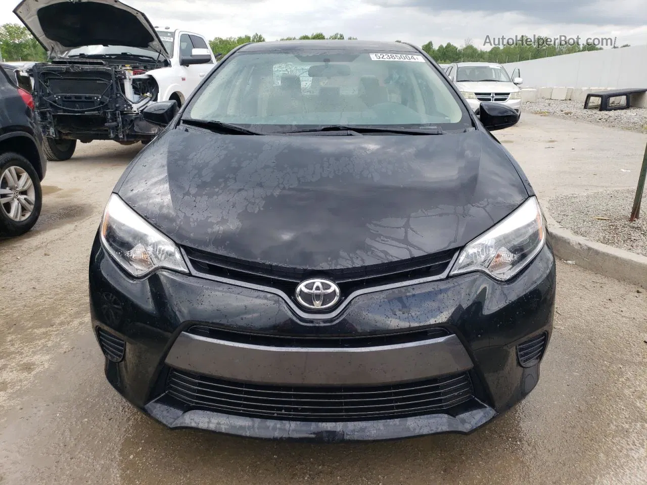 2016 Toyota Corolla L Black vin: 5YFBURHE2GP484769