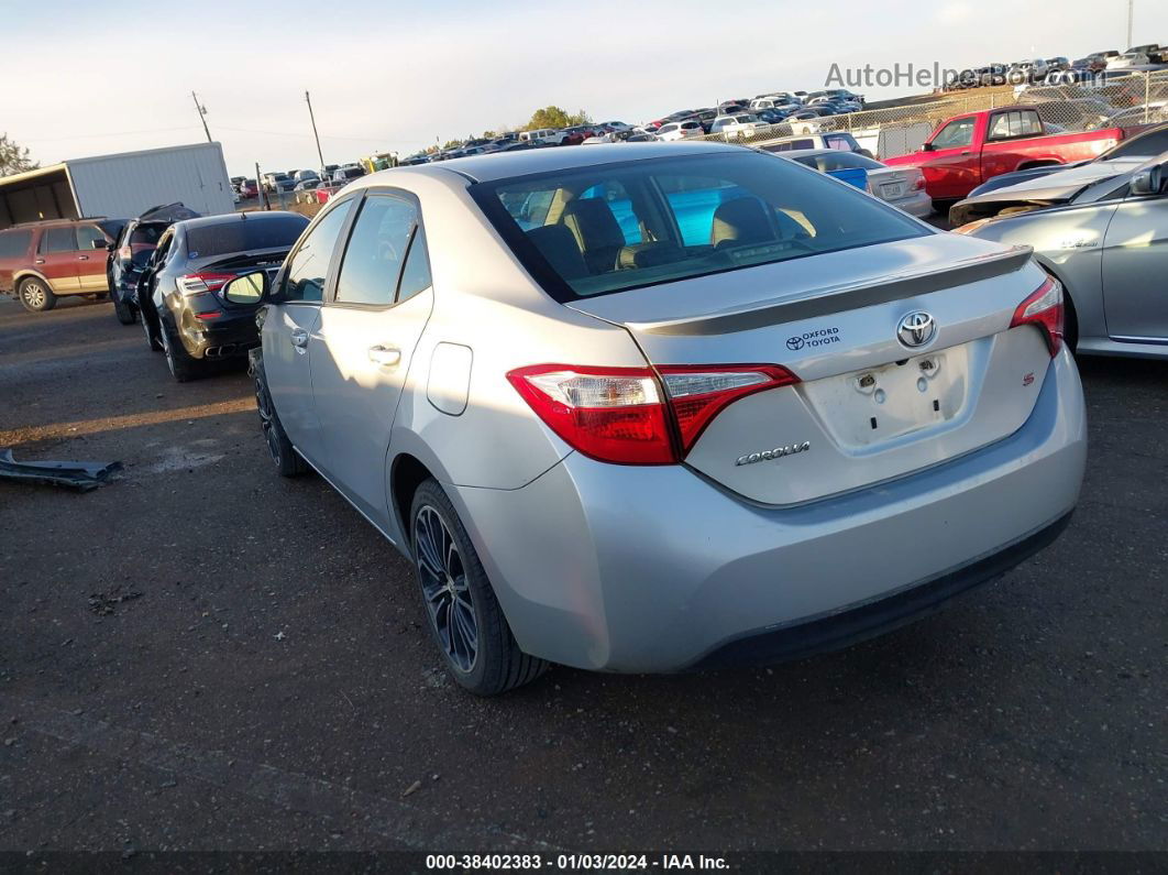 2016 Toyota Corolla S Plus Silver vin: 5YFBURHE2GP511565