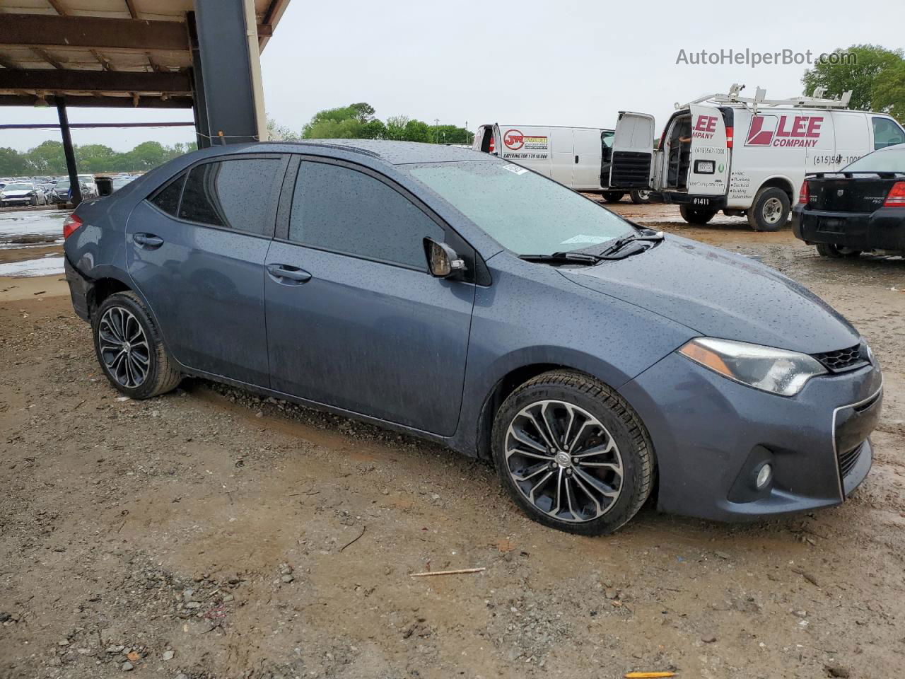 2016 Toyota Corolla L Серый vin: 5YFBURHE2GP527958