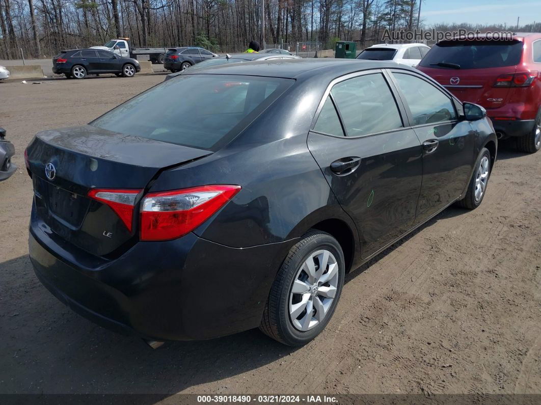 2016 Toyota Corolla Le Black vin: 5YFBURHE2GP540208