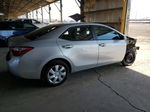 2016 Toyota Corolla L Silver vin: 5YFBURHE2GP562743