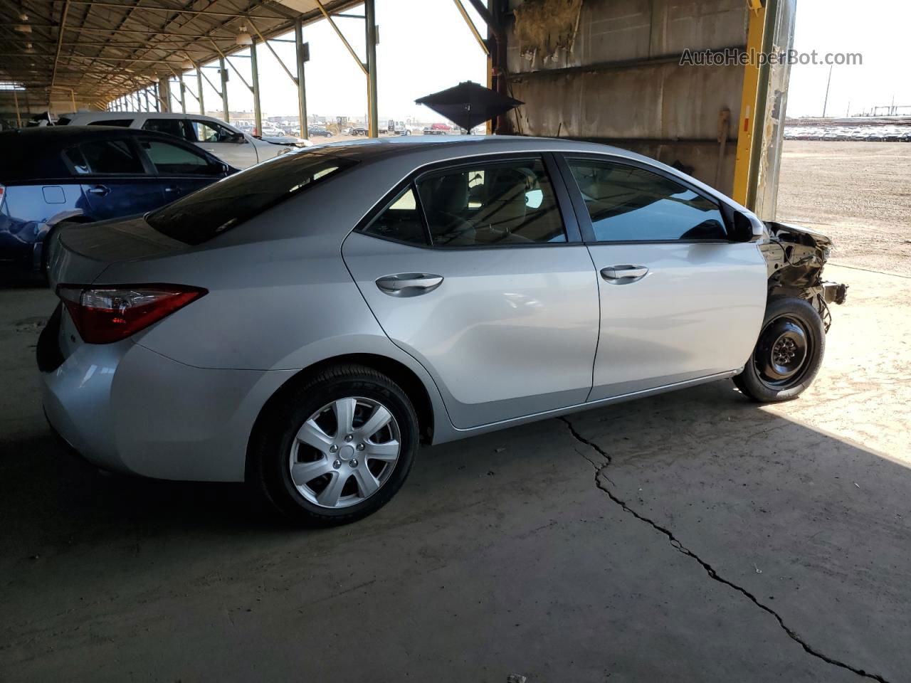 2016 Toyota Corolla L Silver vin: 5YFBURHE2GP562743