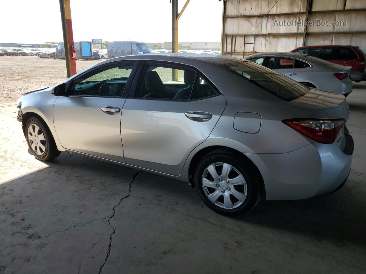 2016 Toyota Corolla L Silver vin: 5YFBURHE2GP562743