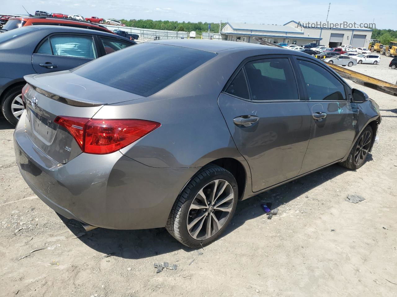 2017 Toyota Corolla L Gray vin: 5YFBURHE2HP684634