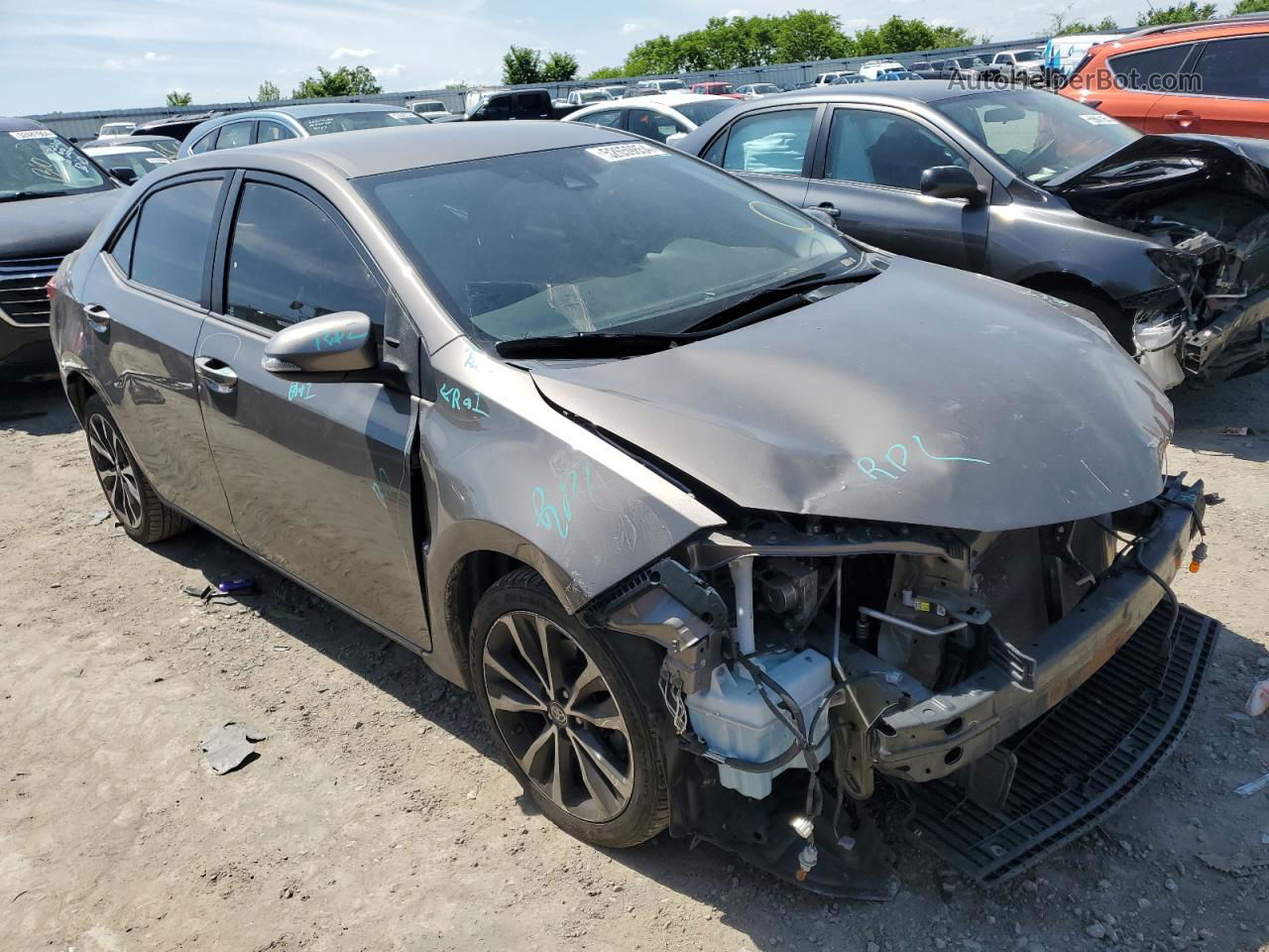 2017 Toyota Corolla L Gray vin: 5YFBURHE2HP684634