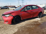 2017 Toyota Corolla L Red vin: 5YFBURHE2HP688750