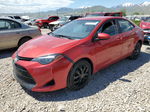 2017 Toyota Corolla L Red vin: 5YFBURHE2HP693866