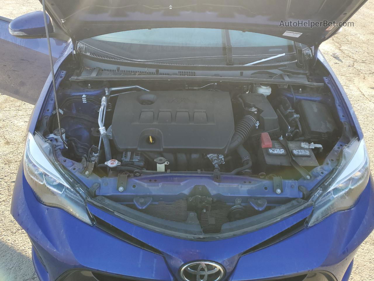 2017 Toyota Corolla L Blue vin: 5YFBURHE2HP704297