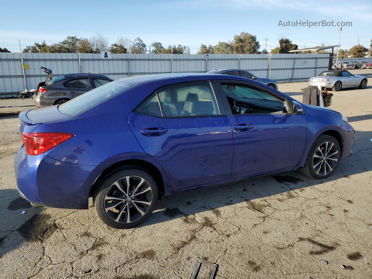 2017 Toyota Corolla L Blue vin: 5YFBURHE2HP704297