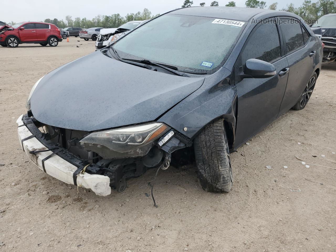 2017 Toyota Corolla L Blue vin: 5YFBURHE2HP712836