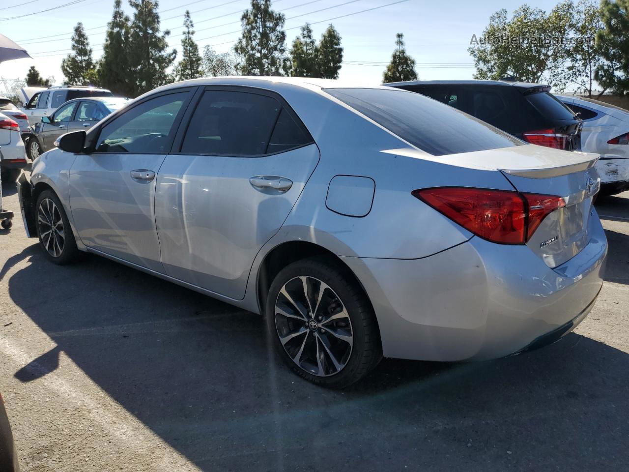 2017 Toyota Corolla L Silver vin: 5YFBURHE2HP732925