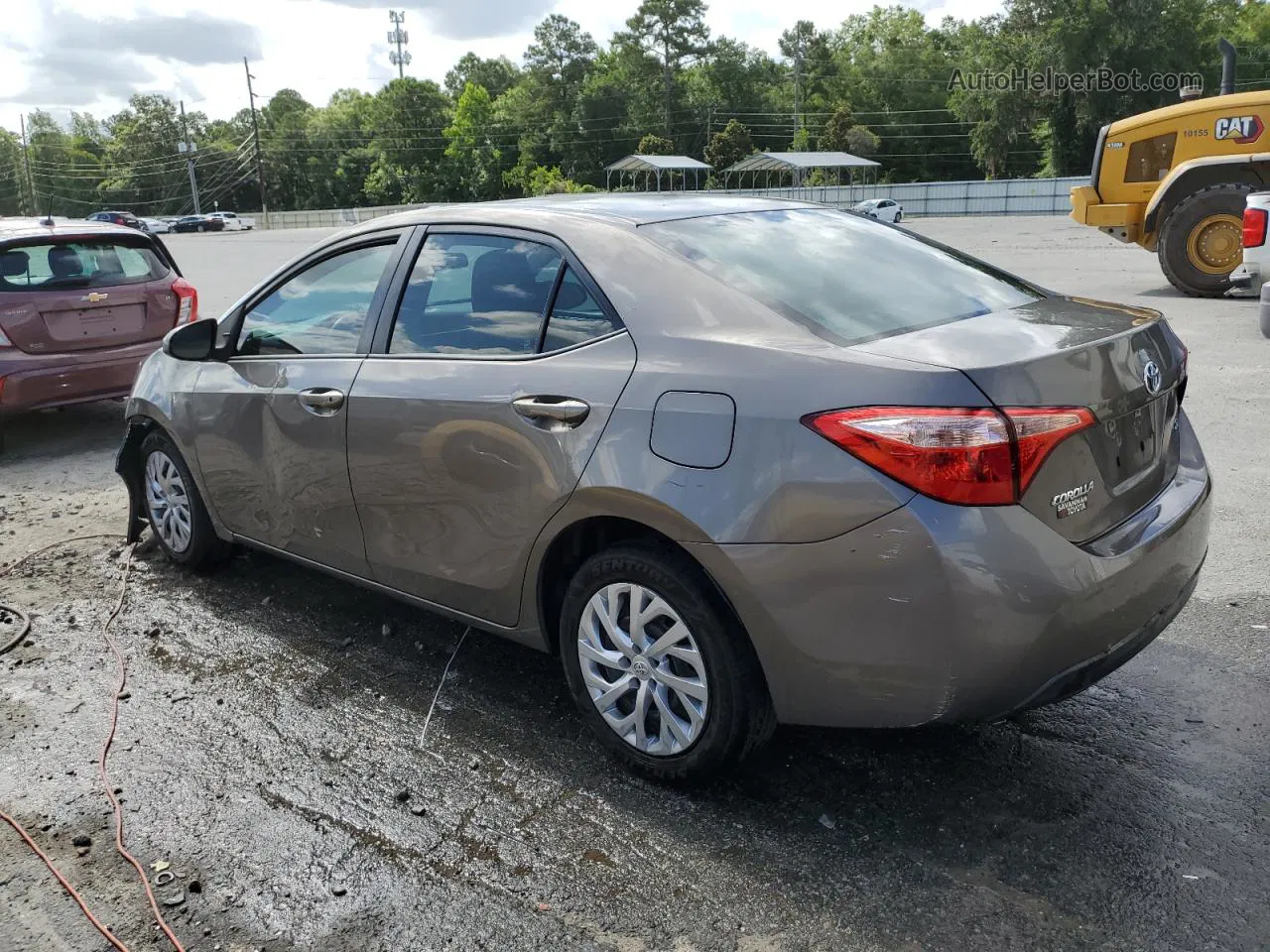 2017 Toyota Corolla L Gray vin: 5YFBURHE2HP734965