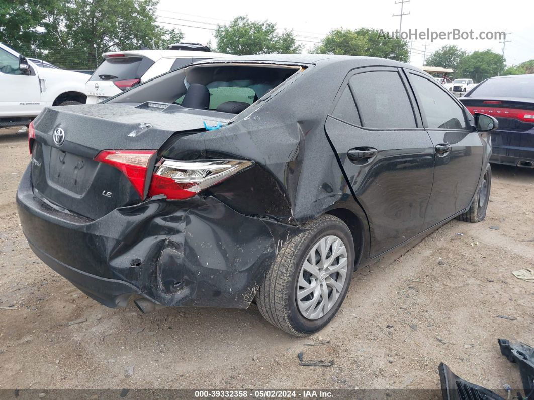 2019 Toyota Corolla Le Black vin: 5YFBURHE2KP860007