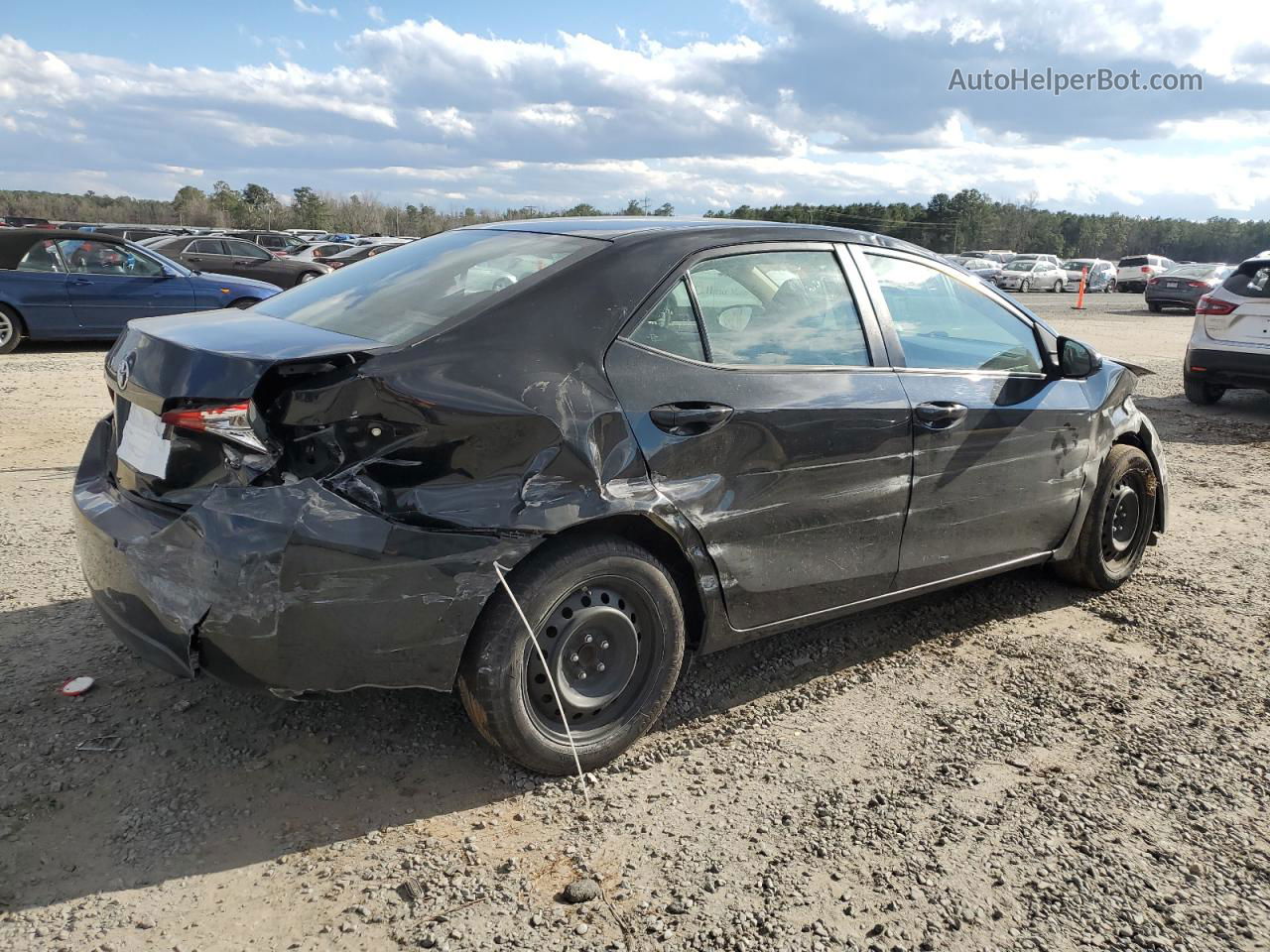 2019 Toyota Corolla L Black vin: 5YFBURHE2KP864414