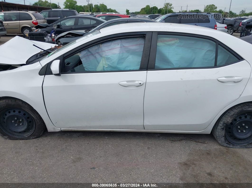 2019 Toyota Corolla Le White vin: 5YFBURHE2KP886798