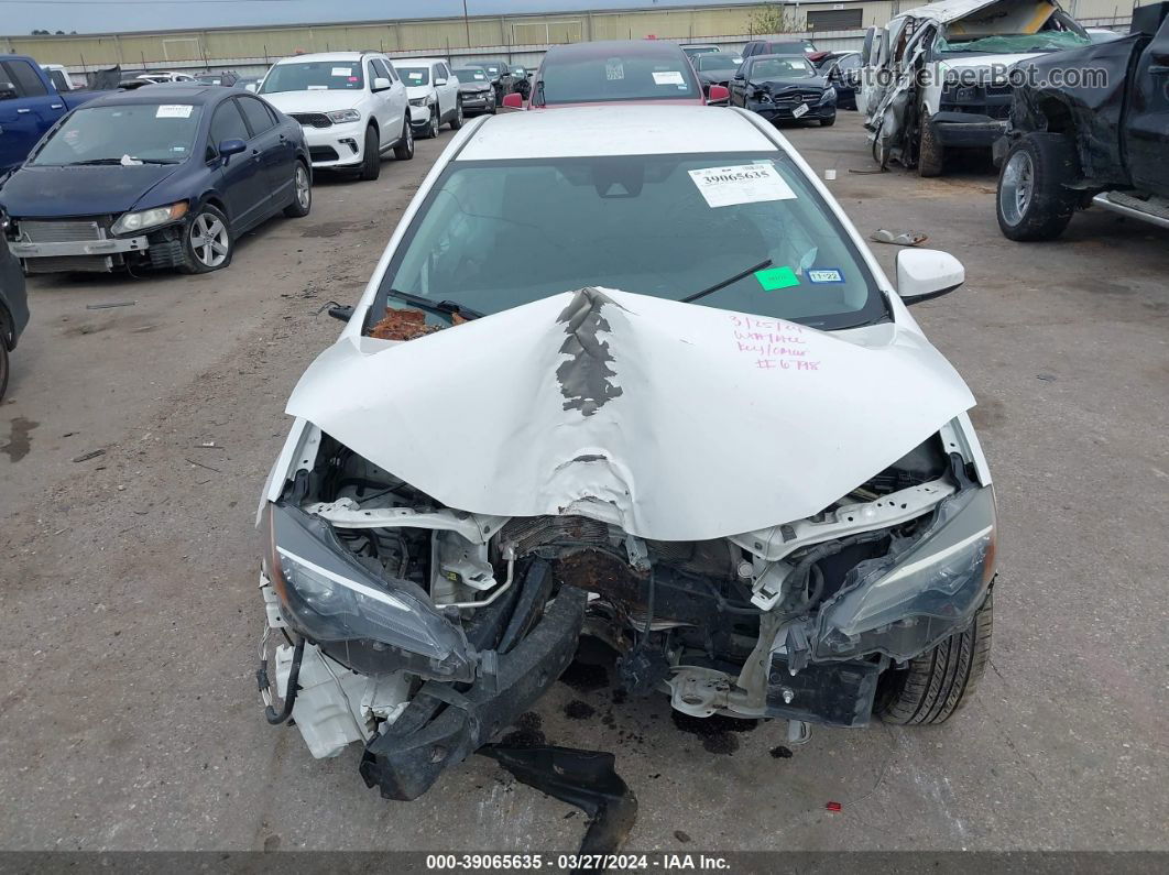 2019 Toyota Corolla Le White vin: 5YFBURHE2KP886798