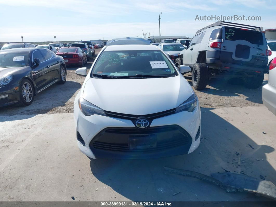 2019 Toyota Corolla Le Белый vin: 5YFBURHE2KP899244