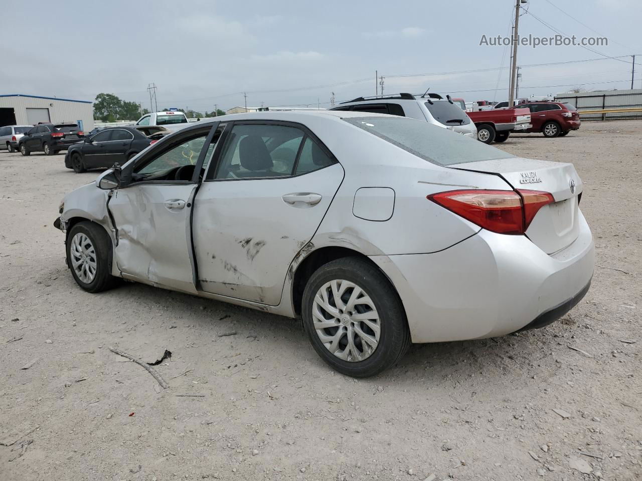 2019 Toyota Corolla L Silver vin: 5YFBURHE2KP899356