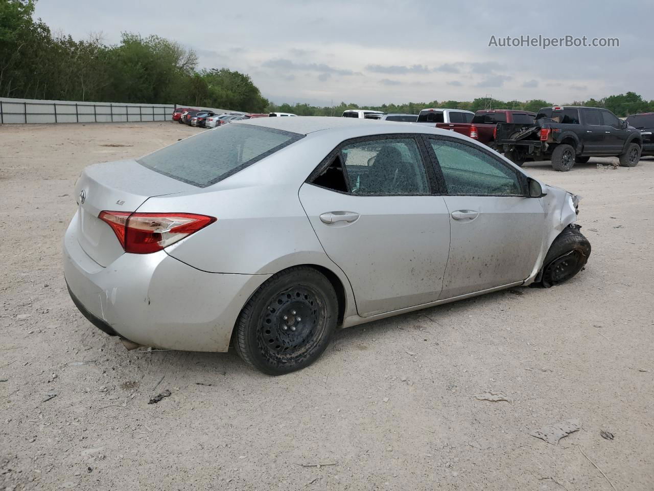 2019 Toyota Corolla L Silver vin: 5YFBURHE2KP899356