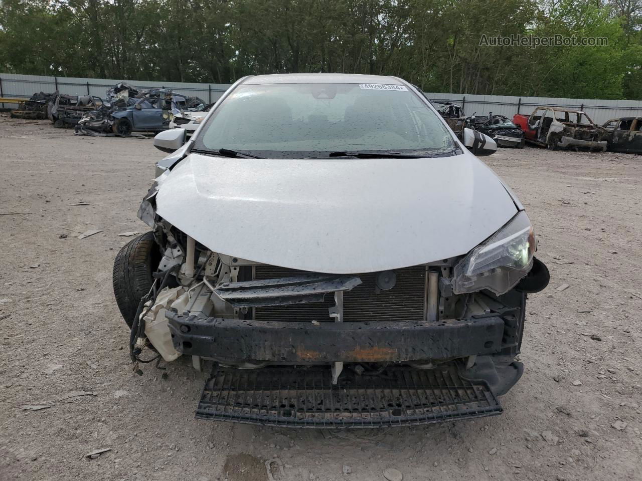 2019 Toyota Corolla L Silver vin: 5YFBURHE2KP899356