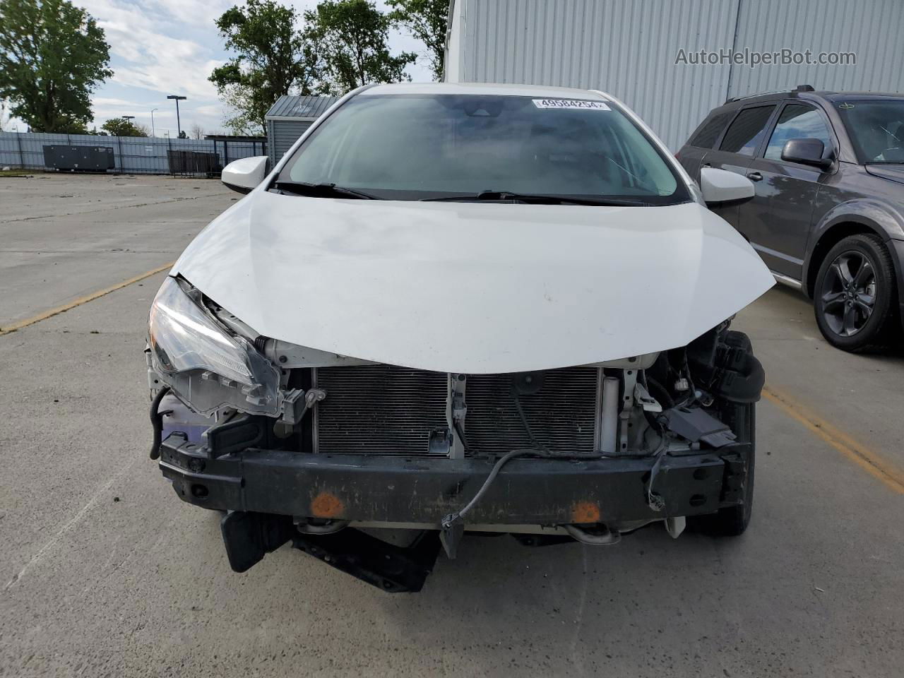 2019 Toyota Corolla L White vin: 5YFBURHE2KP912137