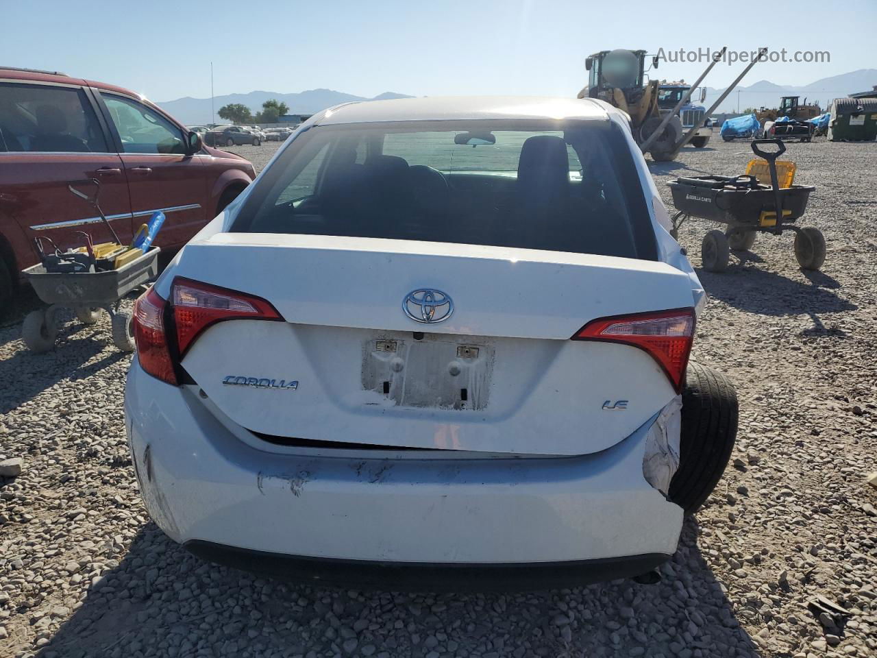 2019 Toyota Corolla L White vin: 5YFBURHE2KP920965