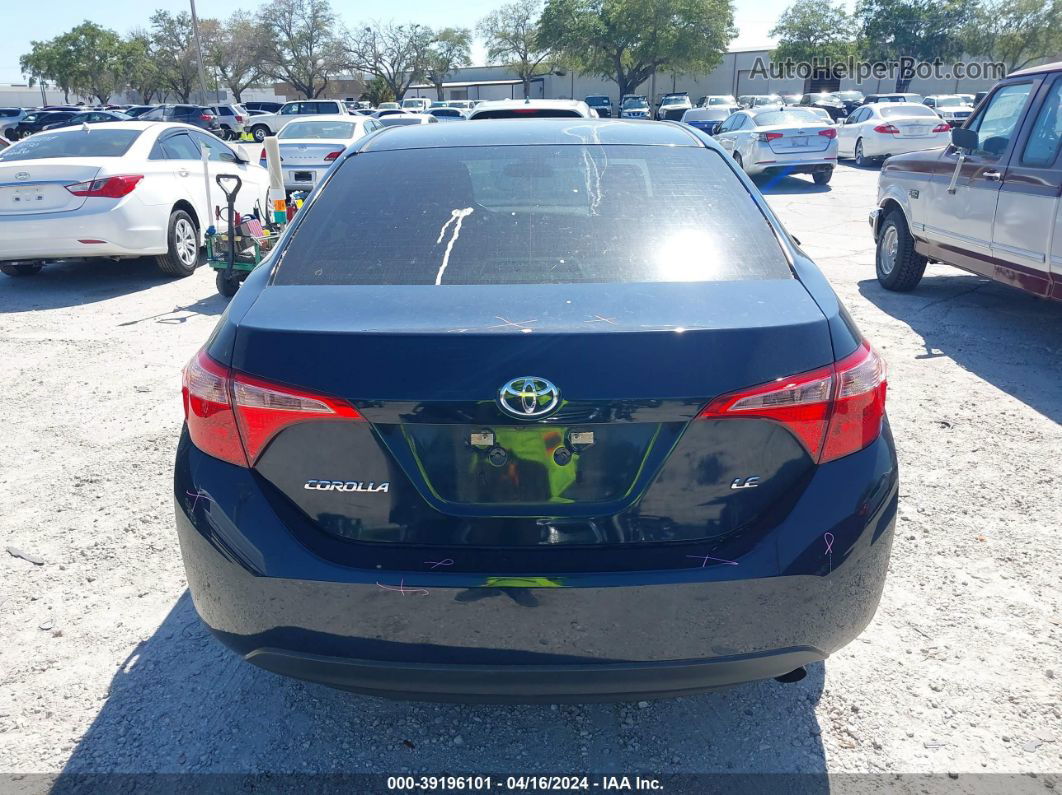 2019 Toyota Corolla Le Dark Blue vin: 5YFBURHE2KP929505