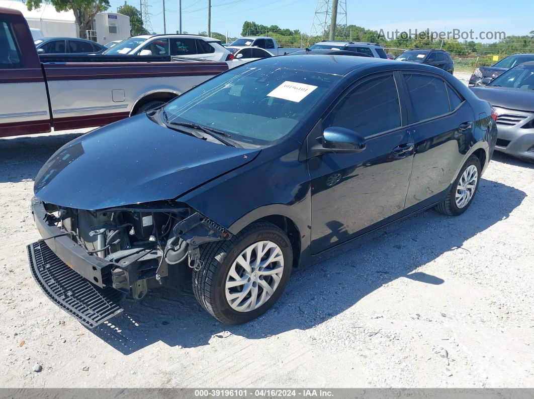 2019 Toyota Corolla Le Dark Blue vin: 5YFBURHE2KP929505