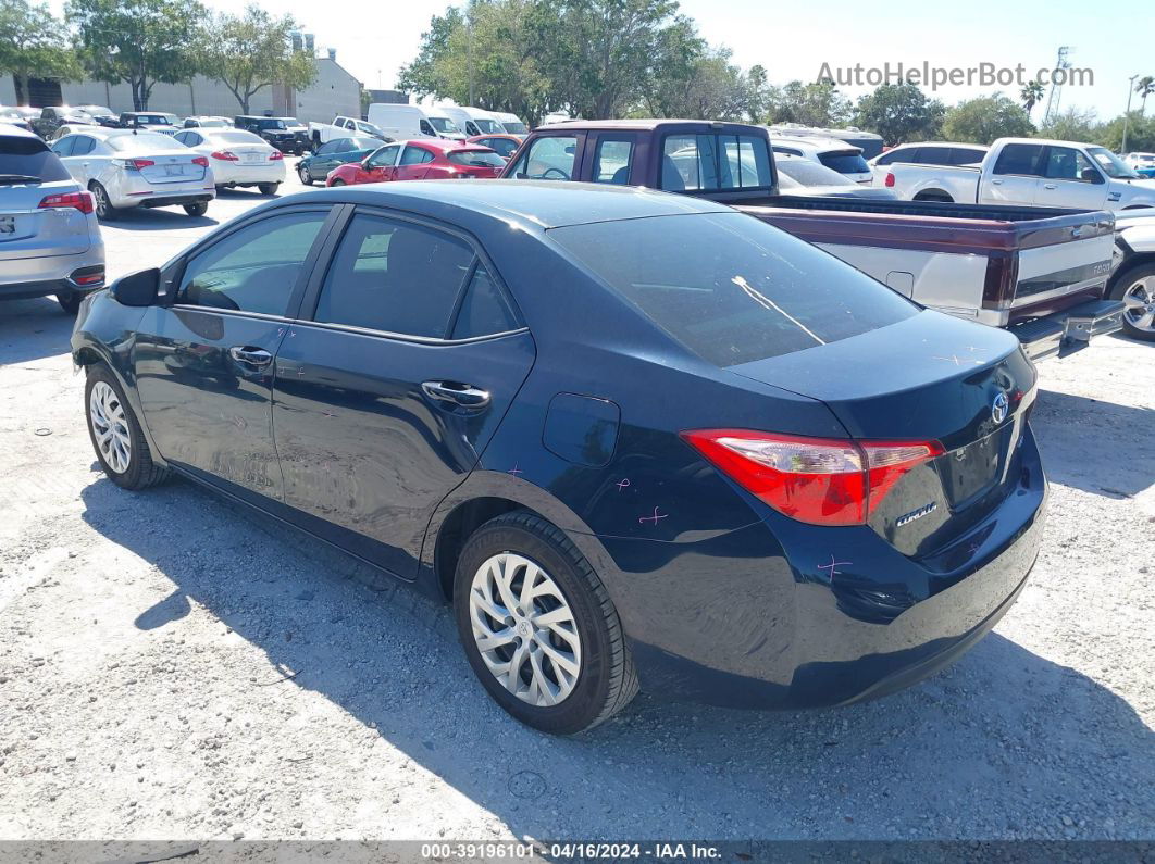 2019 Toyota Corolla Le Dark Blue vin: 5YFBURHE2KP929505