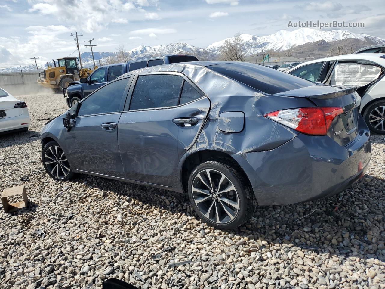 2019 Toyota Corolla L Gray vin: 5YFBURHE2KP934705