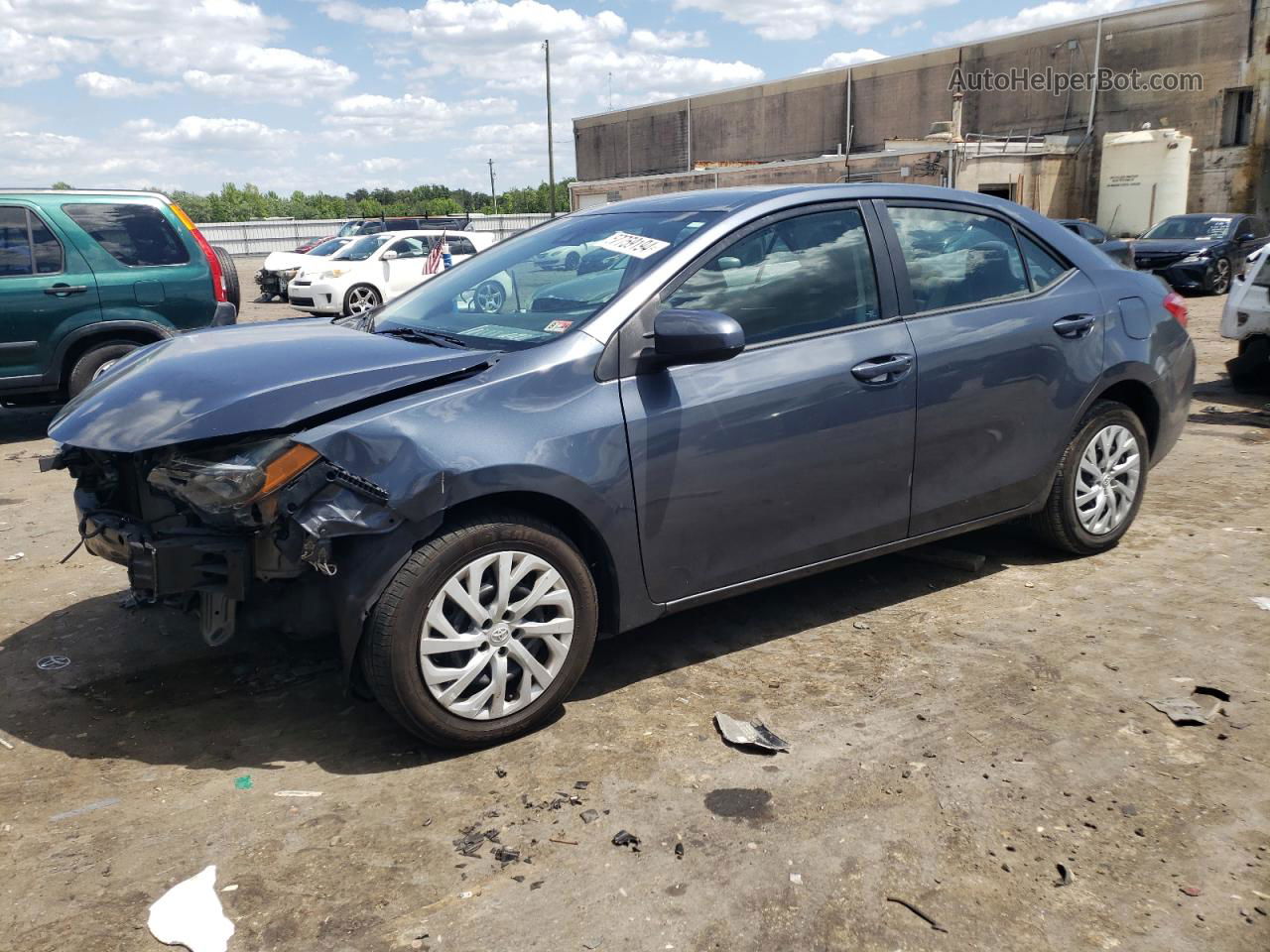 2019 Toyota Corolla L Gray vin: 5YFBURHE2KP938771