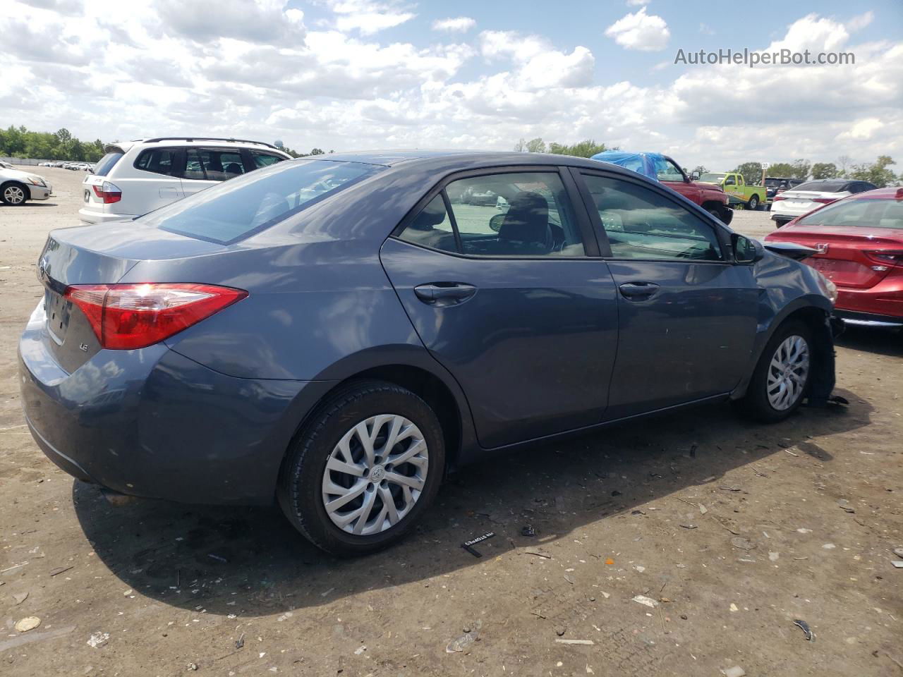 2019 Toyota Corolla L Gray vin: 5YFBURHE2KP938771